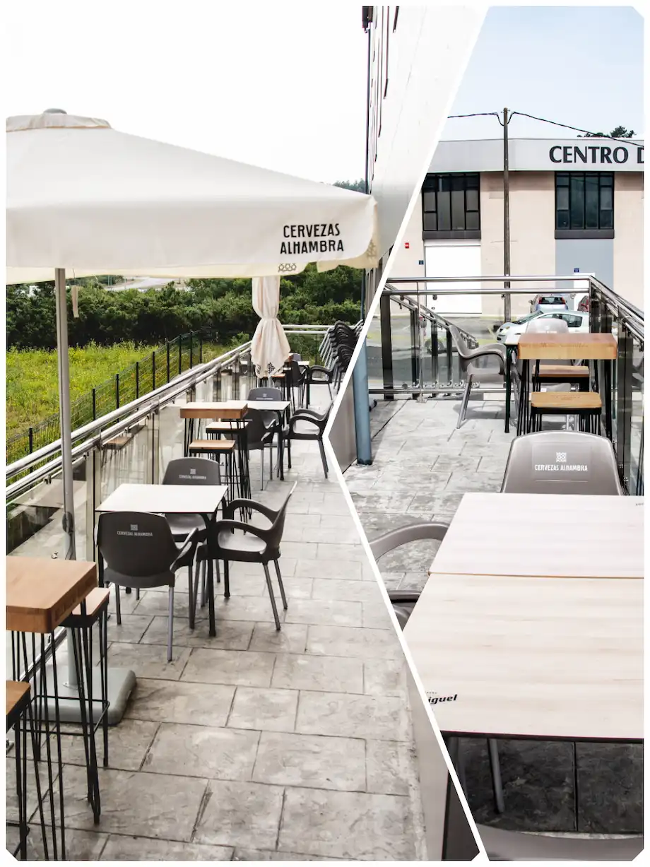 Outdoor area hotel chips